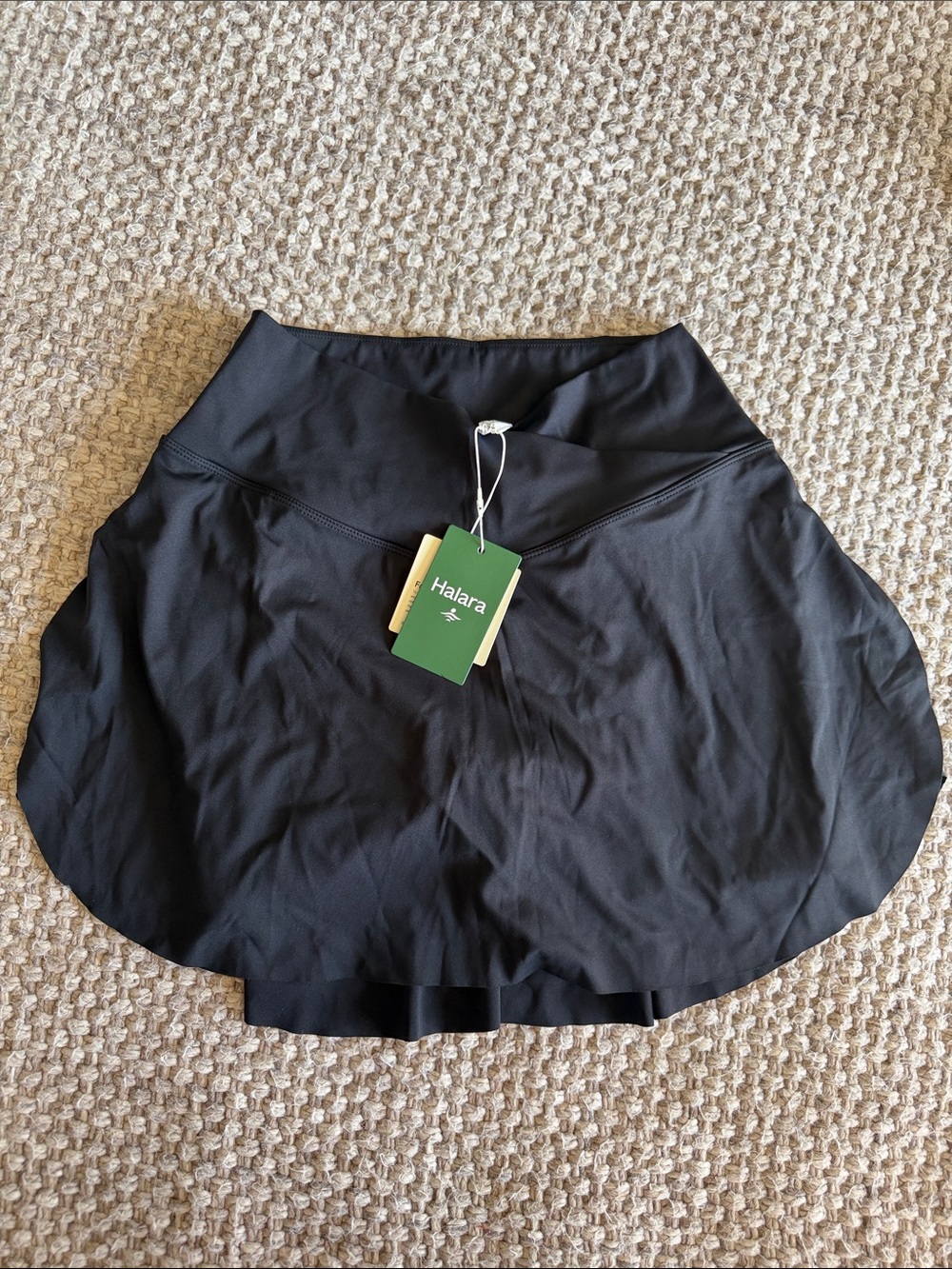 HALARA Black softlyzero airy skirt long